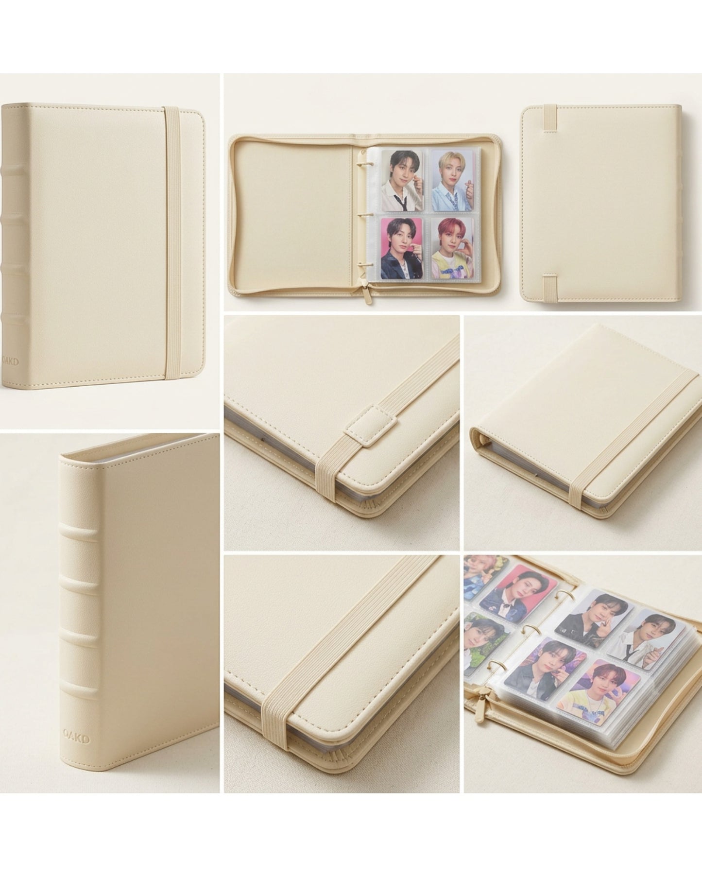 OAKD Photo Card Storage Binder Cream 240 Slots